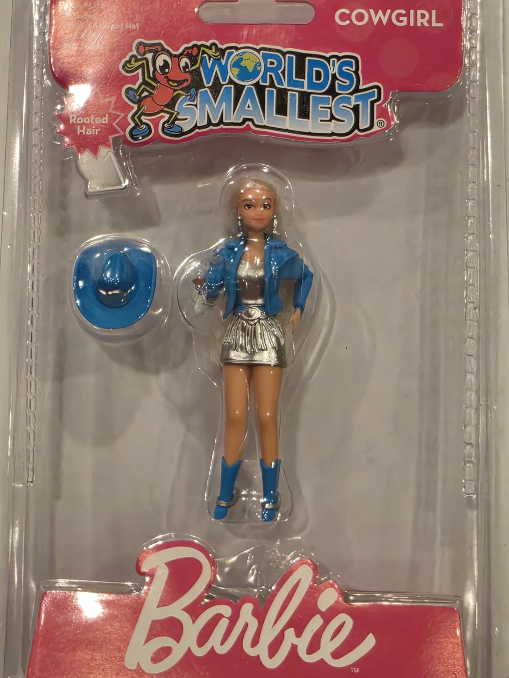 Barbie Cowgirl Mini Doll in Pink & Blue Packaging